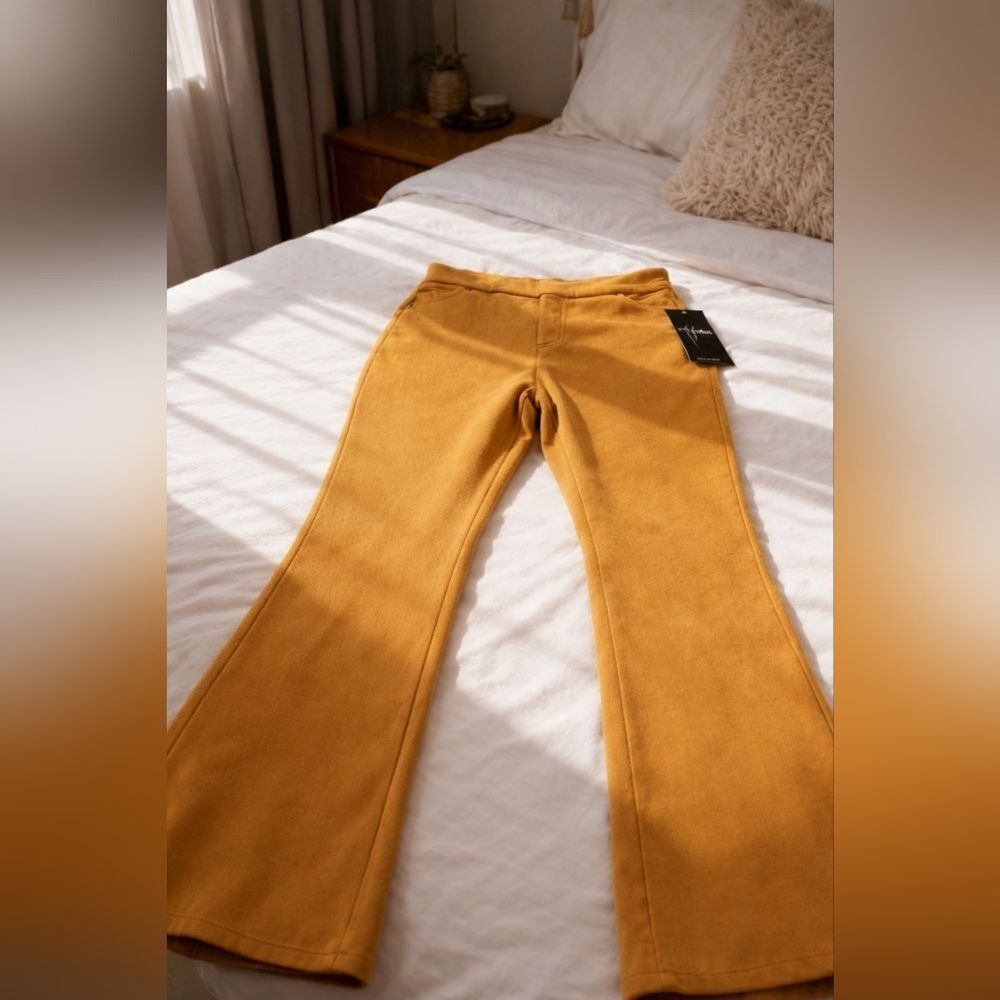 Mustard Flared Pants - Tag Attached